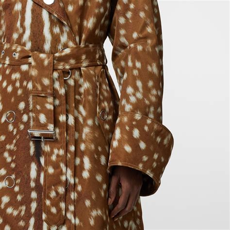 burberry deer print coat